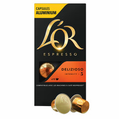 Кофе в алюминиевых капсулах L'OR &laquo;Espresso Delizioso&raquo; для кофемашин Nespresso, 10 порций, ФРАНЦИЯ