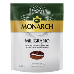 Кофе молотый в растворимом MONARCH &laquo;Miligrano&raquo; 200 г, сублимированный