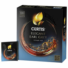 Чай CURTIS &laquo;Elegant Earl Grey&raquo; черный с бергамотом и цедрой цитрусовых, 100 пакетиков в конвертах по 1,7 г
