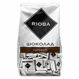Шоколад порционный RIOBA Горький 72%, 800 г, пакет