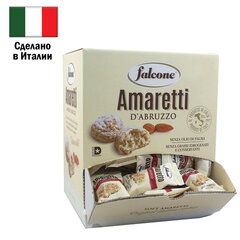 Печенье в индивидуальной упаковке миндальное FALCONE &laquo;Amaretti&raquo;, 100 штук по 10 г, 1 кг, ИТАЛИЯ