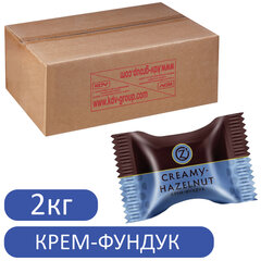 Конфеты вафельные O'ZERA &laquo;Creamy-Hazelnut&raquo; с молочно-ореховой начинкой в шоколаде, гофрокороб 2 кг