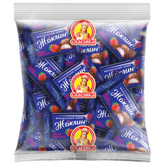 Конфеты СЛАВЯНКА &laquo;Жаклин&raquo;, французский зефир со вкусом клубники в шоколаде, 1000 г, пакет