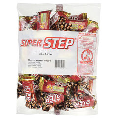 Конфеты шоколадные СЛАВЯНКА &laquo;Super Step&raquo; двухслойные, нуга с арахисом, 1000 г, пакет