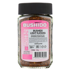 Кофе растворимый BUSHIDO &laquo;Light Katana&raquo; 100 г, стеклянная банка, сублимированный, ШВЕЙЦАРИЯ