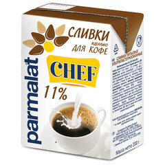 Сливки PARMALAT CHEF жирность 11%, 200 г, ультрапастеризованные