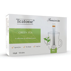 Чай TEATONE зеленый, 100 стиков по 1,8 г