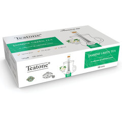 Чай TEATONE зеленый с ароматом жасмина, 100 стиков по 1,8 г
