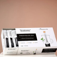 Чай TEATONE черный индийский, 100 стиков по 1,8 г