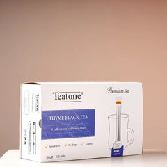 Чай TEATONE черный с чабрецом, 100 стиков по 1,8 г