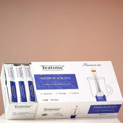 Чай TEATONE черный с чабрецом, 100 стиков по 1,8 г