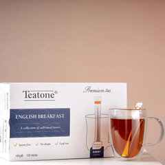 Чай TEATONE &laquo;Английский завтрак&raquo; черный, 100 стиков по 1,8 г