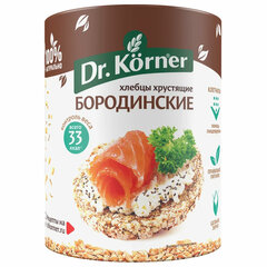 Хлебцы DR.KORNER &laquo;Бородинские&raquo; ржаные, хрустящие, 100 г, пакет