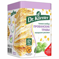 Хлебцы DR.KORNER &laquo;Кукурузно-рисовые&raquo; с прованскими травами, хрустящие, 100 г