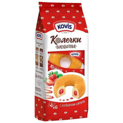 Пирожное бисквитное KOVIS &laquo;Колечки с клубничным джемом&raquo;, 240 г, пакет