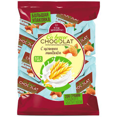 Конфеты мультизлаковые CO BARRE DE CHOCOLAT с цельным миндалем, 200 г, пакет