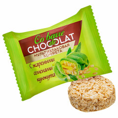 Конфеты мультизлаковые CO BARRE DE CHOCOLAT с белой глазурью и семенами кунжута, 200 г