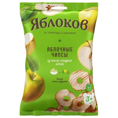 Чипсы Яблочные &laquo;ЯБЛОКОВ&raquo; кисло-сладкие, хрустящие, натуральные, 25 г, пакет