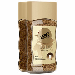 Кофе растворимый LEBO &laquo;Gold&raquo; 100 г, стеклянная банка, сублимированный