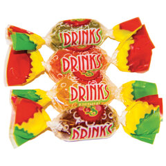 Карамель леденцовая ассорти МИНИ &laquo;Drinks&raquo;, 4 вкуса, 1 кг, BAYAN SULU