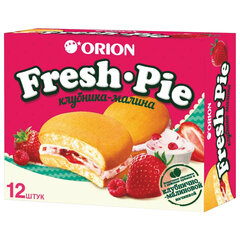 Печенье ORION &laquo;Fresh-Pie Strawberry-raspberry&raquo;, клубника-малина, 300 г (12 штук х 25 г)