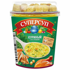 Суп куриный с гренками быстрого приготовления СУПЕРСУП, 40 г