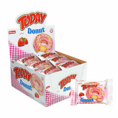 Кекс TODAY &laquo;Donut&raquo;, со вкусом клубники, ТУРЦИЯ, 24 штуки по 40 г в шоу-боксе