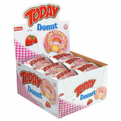 Кекс TODAY &laquo;Donut&raquo;, со вкусом клубники, ТУРЦИЯ, 24 штуки по 40 г в шоу-боксе
