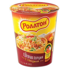 Лапша РОЛЛТОН &laquo;Горячая порция&raquo; с говядиной 70 г