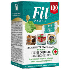Сахарозаменитель FIT PARAD №10 в стиках по 0,5 г, 100 штук