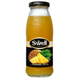 Сок ананасовый SWELL с мякотью в стеклянной бутылке 0,25 л