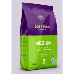Кофе в зернах LOFBERGS &laquo;Medium Roast&raquo;, 1 кг, арабика 100%, Швеция