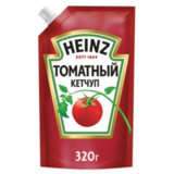 Кетчуп HEINZ "Томатный", 320 г, дой-пак