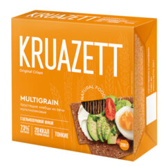 Хлебцы KRUAZETT мультизлаковые тонкие, 200 г, картинная коробка