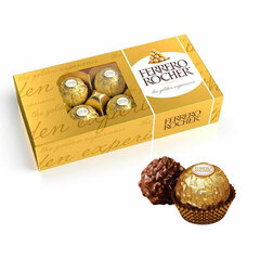 Конфеты шоколадные FERRERO &laquo;Rocher&raquo; с лесным орехом, 75 г, пенал