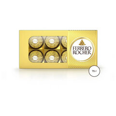 Конфеты шоколадные FERRERO &laquo;Rocher&raquo; с лесным орехом, 75 г, пенал