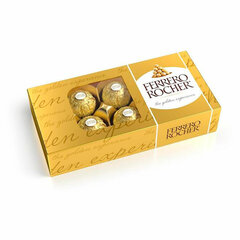 Конфеты шоколадные FERRERO &laquo;Rocher&raquo; с лесным орехом, 75 г, пенал