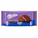 Печенье MILKA "Sensations" с кремовой начинкой OREO и кусочками молочного шоколада, 156 г
