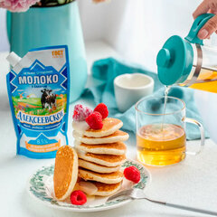 Молоко сгущенное АЛЕКСЕЕВСКОЕ цельное с сахаром, жирность 8,5%, ГОСТ, 270 г, дой-пак