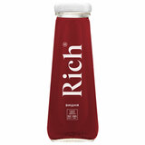 Нектар RICH 0,2 л, вишня, подходит для детского питания, стеклянная бутылка