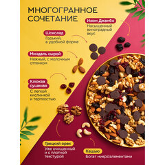 Ореховая смесь сушеная NARMAK &laquo;МИКС Гурман&raquo; с клюквой, изюмом, шоколадом, 500 г
