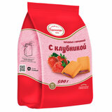 Печенье сдобное БРЯНКОНФИ с клубничной начинкой, 500 г