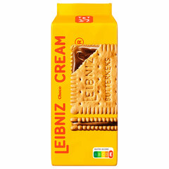 Печенье-сэндвич сливочное LEIBNIZ &laquo;Cream Choco&raquo; с шоколадной начинкой 190 г, ПОЛЬША