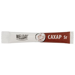 Сахар порционный OFFICE-BOX WELDAY (ВЭЛДЭЙ) в стиках по 5 г, 200 штук, 1 кг, 624095