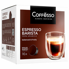 Кофе в капсулах COFFESSO &laquo;Espresso Barista&raquo; для кофемашин Dolce Gusto, 16 порций