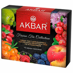 Чай АКБАР &laquo;Fusion Tea Collection&raquo; ассорти 3 вкуса, НАБОР 75 пакетиков по 1,5 г