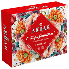 Чай АКБАР &laquo;Fusion Tea Collection&raquo; ассорти 3 вкуса, НАБОР 75 пакетиков по 1,5 г