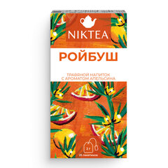 Чай NIKTEA &laquo;Ройбуш Оранж&raquo; травяной со вкусом апельсина, 25 пакетиков в конвертах по 2 г