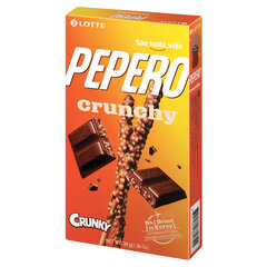 Печенье-соломка LOTTE &laquo;Pepero Crunky&raquo; в глазури с воздушной кукурузой, 39 г, Корея
