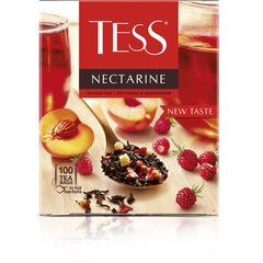 Чай TESS &laquo;Nectarine&raquo; черный с персиком и земляникой, 100 пакетиков в конвертах по 1,8 г